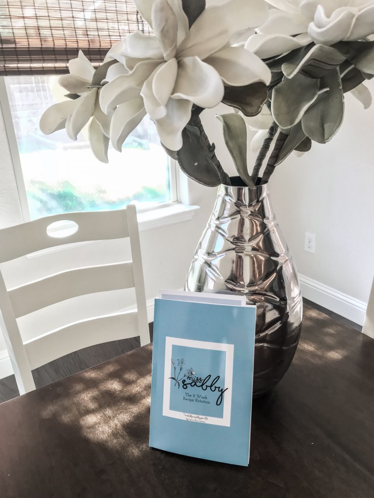 MissSabby 8 Week recipe rotation